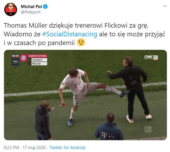 Tak Thomas Muller PODZIĘKOWAŁ trenerowi Bayernu za grę xD